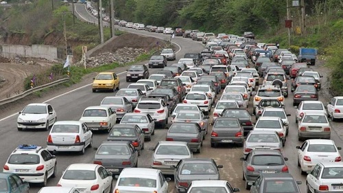 ترافیک سنگین در محورهای شمالی و تردد روان درمسیرهای منتهی به خراسان رضوی