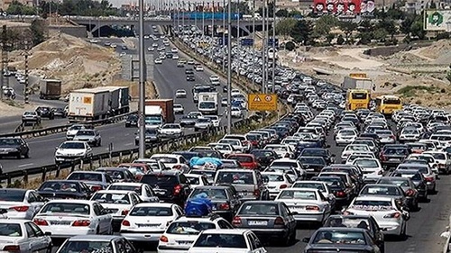 ترافیک نیمه‌سنگین در ۴ محور منتهی به تهران/ بارش باران در محورهای شمالی کشور