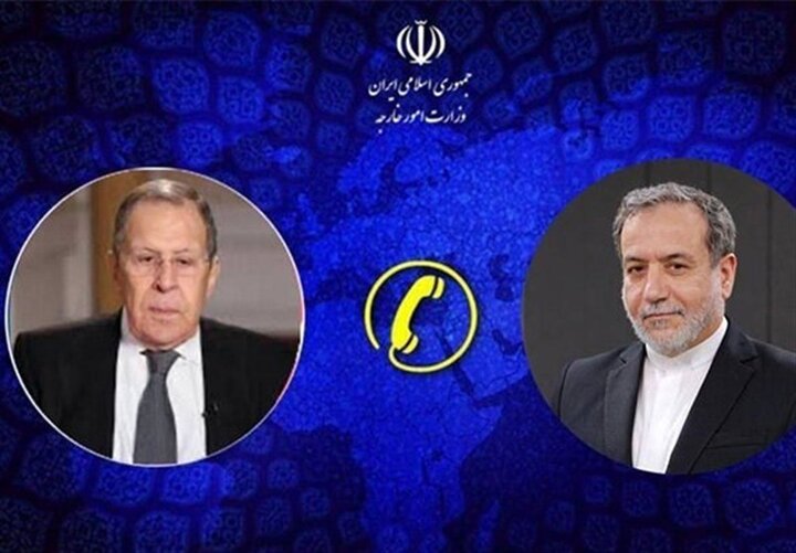 گفتگوی تلفنی وزرای امور خارجه جمهوری اسلامی ایران و روسیه