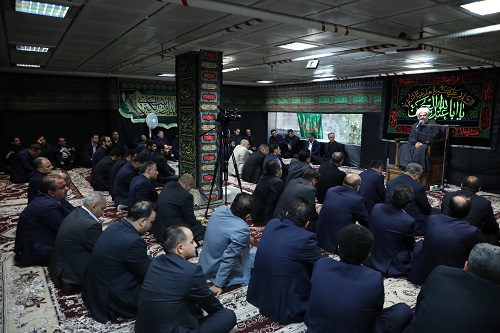 برگزاری آیین سوگواری اباعبدالله الحسین(ع) در بانک سینا 