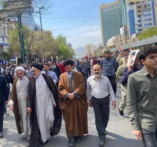 حضور مدیرعامل موسسه اعتباری ملل، درراهپیمایی روز جهانی قدس