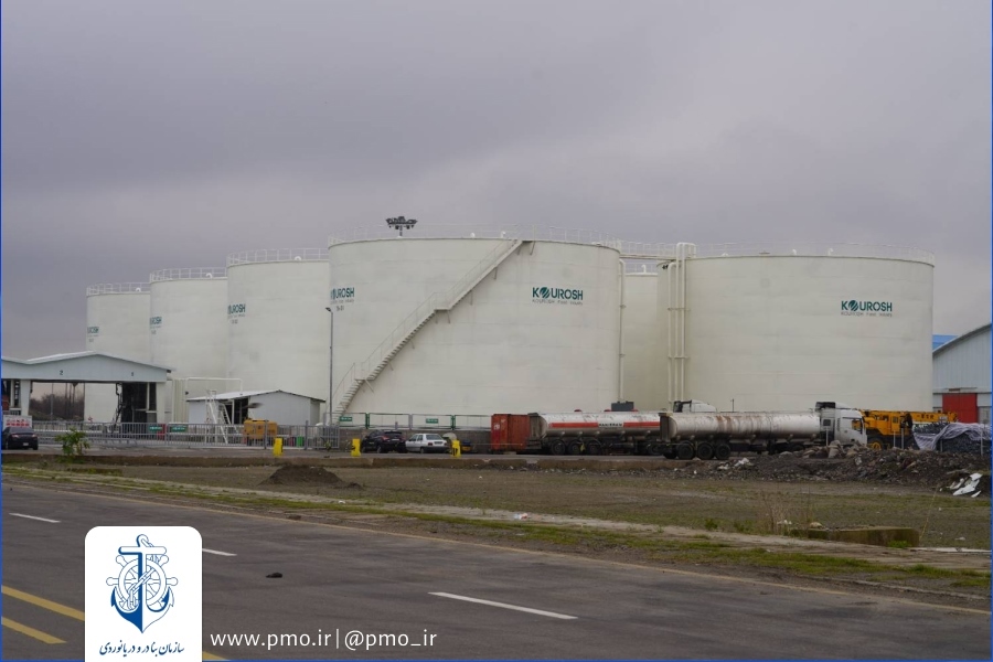  بهره برداری از پروژه مخازن ۴۰ هزار تنی ذخیره‌سازی روغن خام خوراکی در بندر انزلی/ جهش زیرساختی بندر انزلی در ذخیره‌سازی روغن خام با افزایش ۳ و نیم برابری ظرفیت 