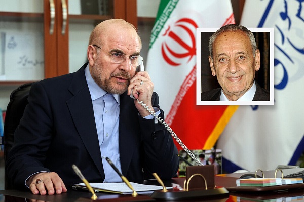 قالیباف در تماس تلفنی با نبیه بری: با جدیت پیگیر خاتمه جنگ در لبنان هستیم