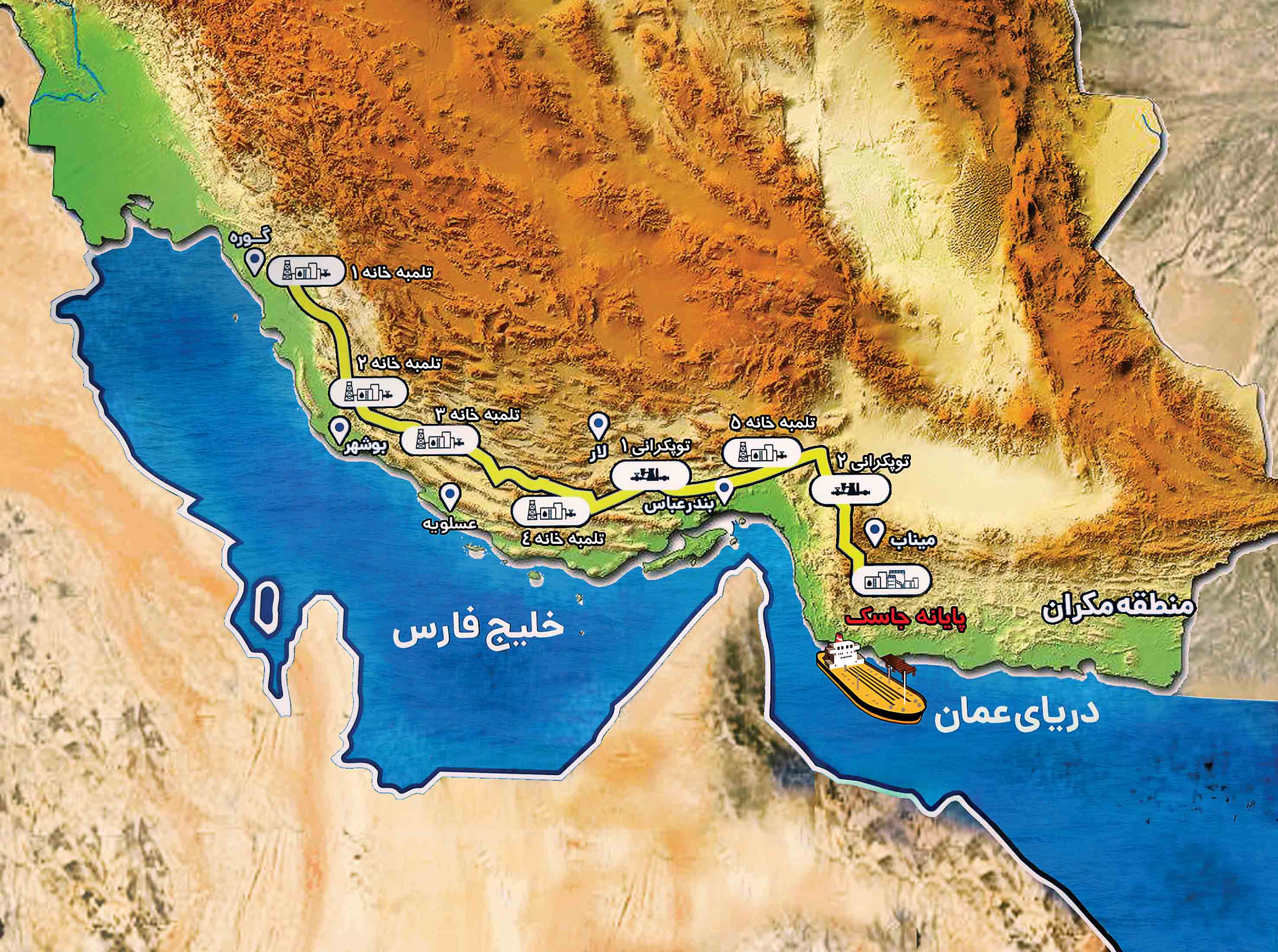 صادرات نفت خام برای نخستین‌بار از سواحل مکران