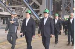 بازدید مدیرعامل بانك ملت از مجموعه های صنعتی و تولیدی در شهرهای كرمان و سیرجان