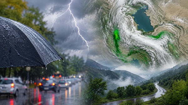 رگبار در شرق و جنوب کشور/دمای هوا در تهران کاهش می یابد