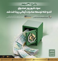 با نرخ ۲۹.۱ درصد؛ سود شهریور صندوق اندوخته توسعه صادرات آرمانی پرداخت شد