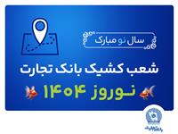 شعب کشیک بانک تجارت در تعطیلات نوروز 1404 معرفی شدند