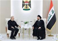  دیدار لاریجانی با حکیم در بغداد/ تاکید بر لزوم توقف جنگ غزه 