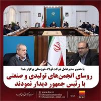  روسای انجمن‌های تولیدی و صنعتی کشور با رئیس جمهور دیدار نمودند